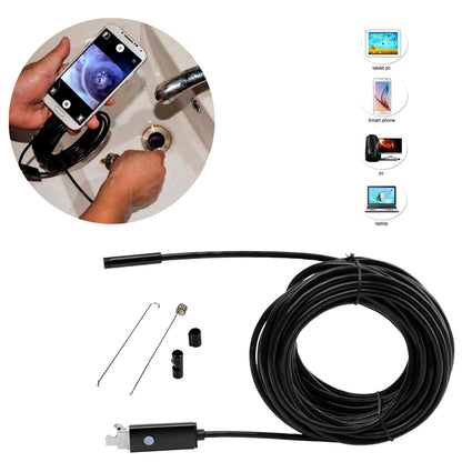 Camera Inspeção Sonda Endoscópica Android Led Usb Celular Pc