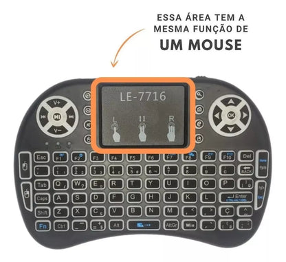 Mini Teclado Controle S/ Fio