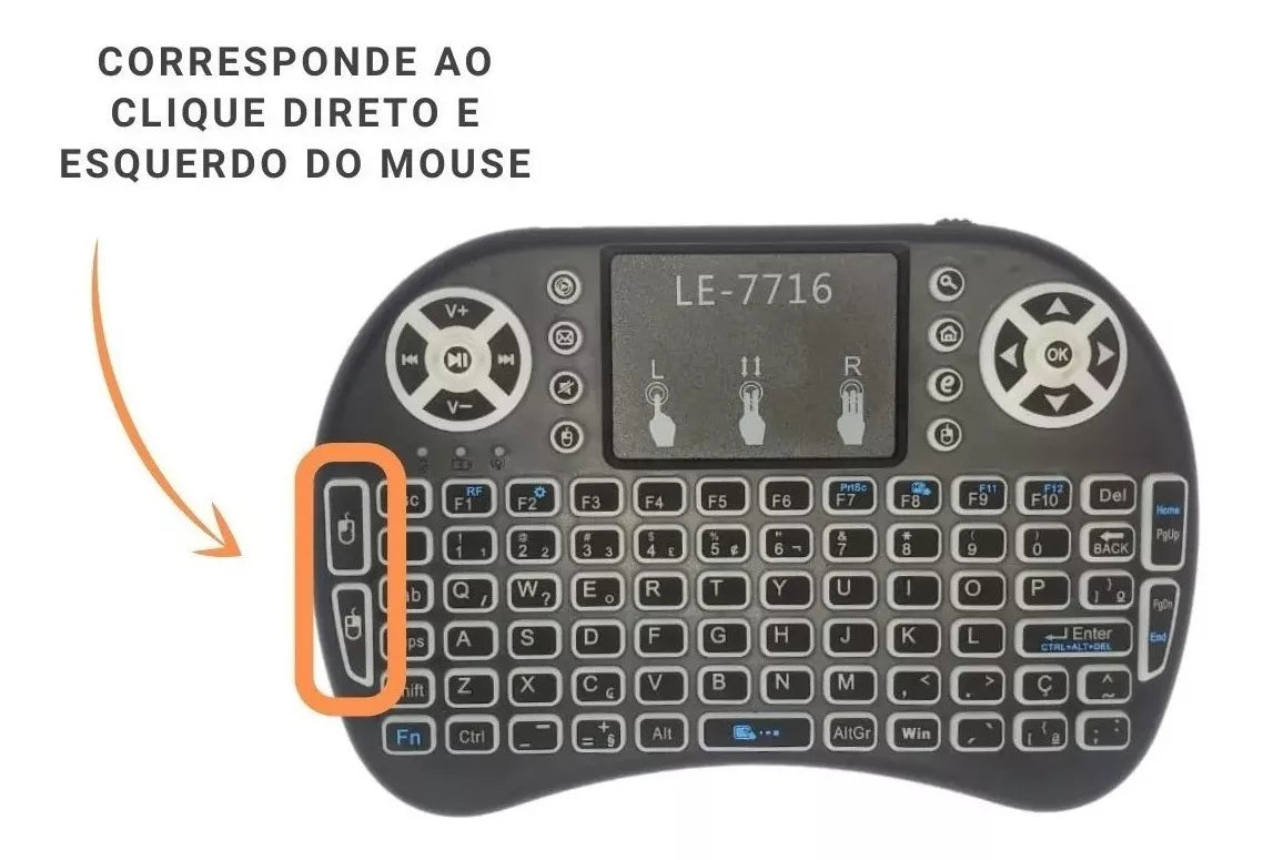 Mini Teclado Controle S/ Fio