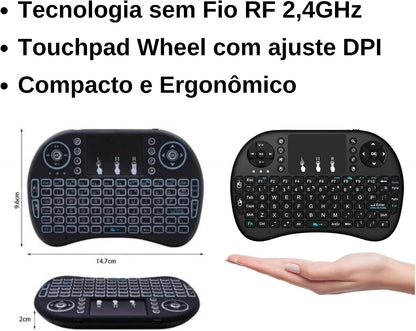 Mini Teclado Controle S/ Fio