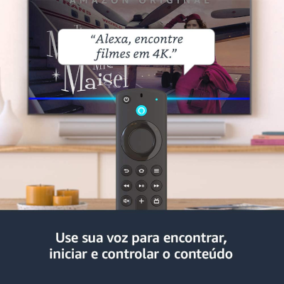 Amazon Fire TV Stick 4K de voz 4K 8GB preto com 1.5GB de memória RAM