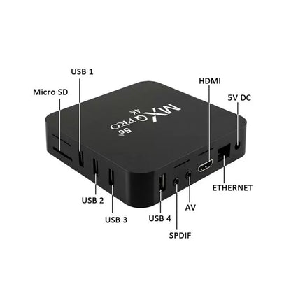 TV box MXQ 4k Pro 5G 8GB RAM 128GB Armazenamento