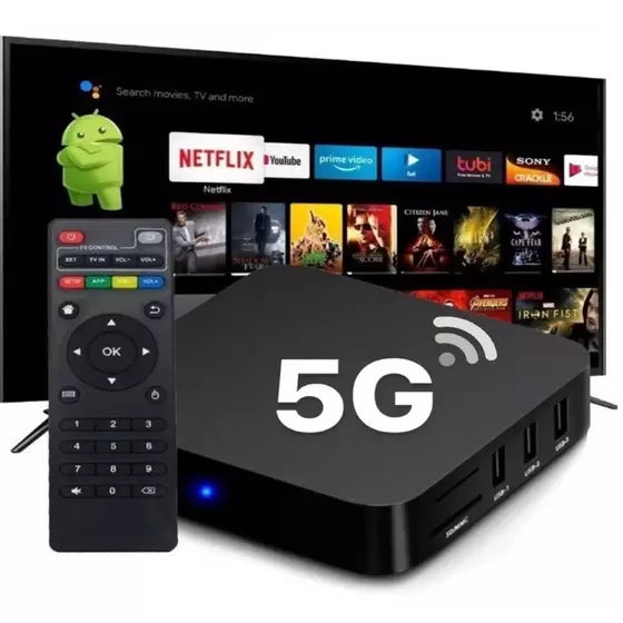 TV box MXQ 4k Pro 5G 8GB RAM 128GB Armazenamento